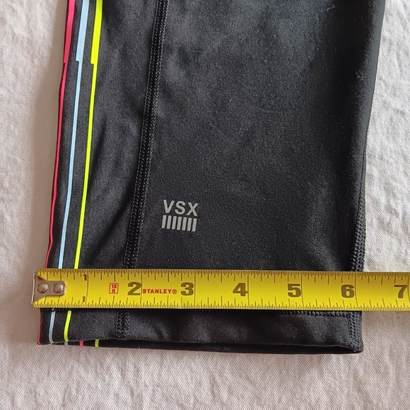 VSX Sport NWOT Black Athleisure Capris Capri Yoga Leggings Women's Size M - Picture 13 of 14